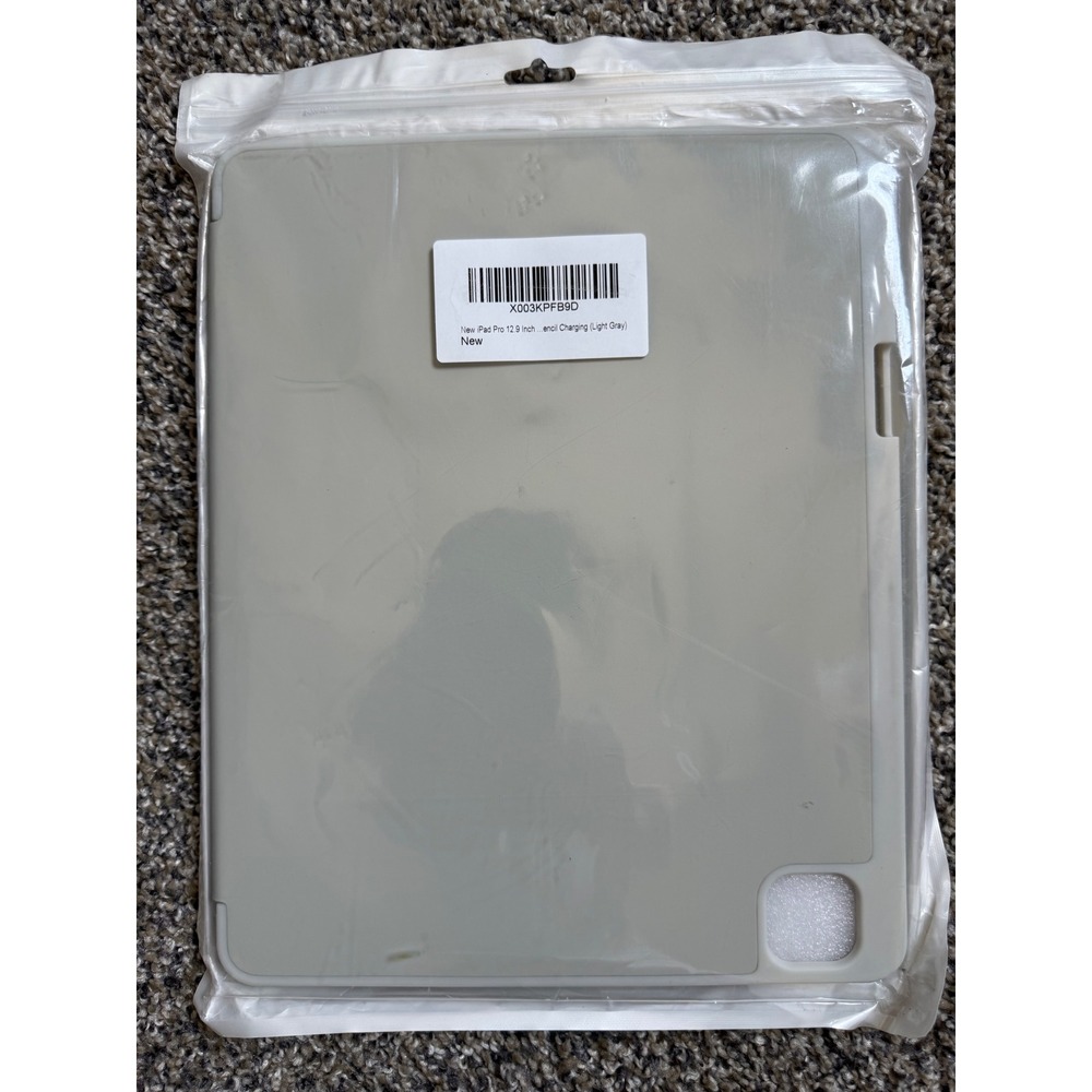 Unbranded Tablet Case iPad Pro 12.9 Light Gray New Pencil‎ Charging Folio Stand